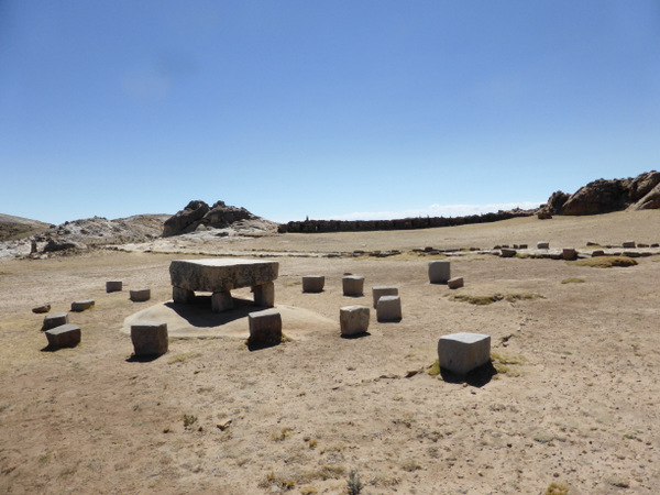 Bolivia Isla del Sol Inca Table