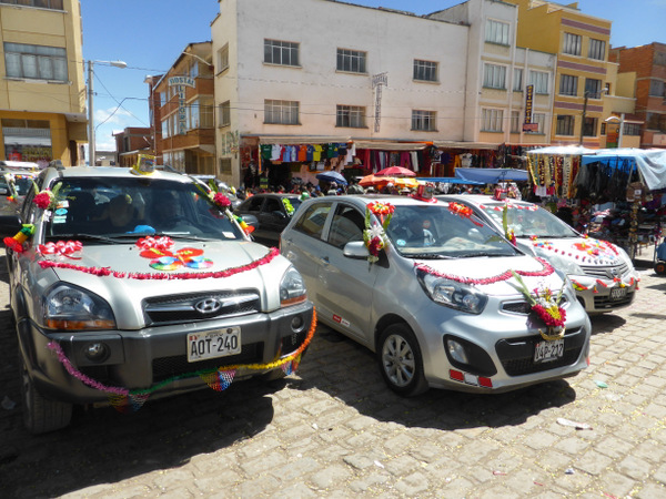 Bolivia Copacabana Virgin Car